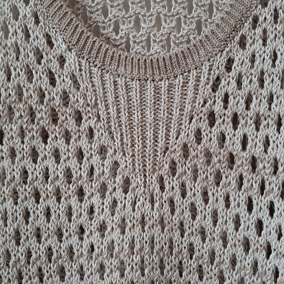 Club Monaco Cream Knit Tank Top - Picture 5 of 5